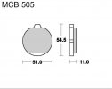 Brzdové destičky LUCAS MCB 505 organické